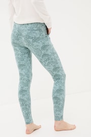 FatFace Ellie Teal Green Woodland Leggings - Image 2 of 6