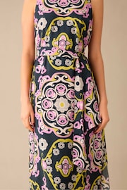 Ro&Zo Pink Multi Geo Print Tie Belt Dress - Image 2 of 6