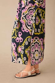 Ro&Zo Pink Multi Geo Print Tie Belt Dress - Image 4 of 6