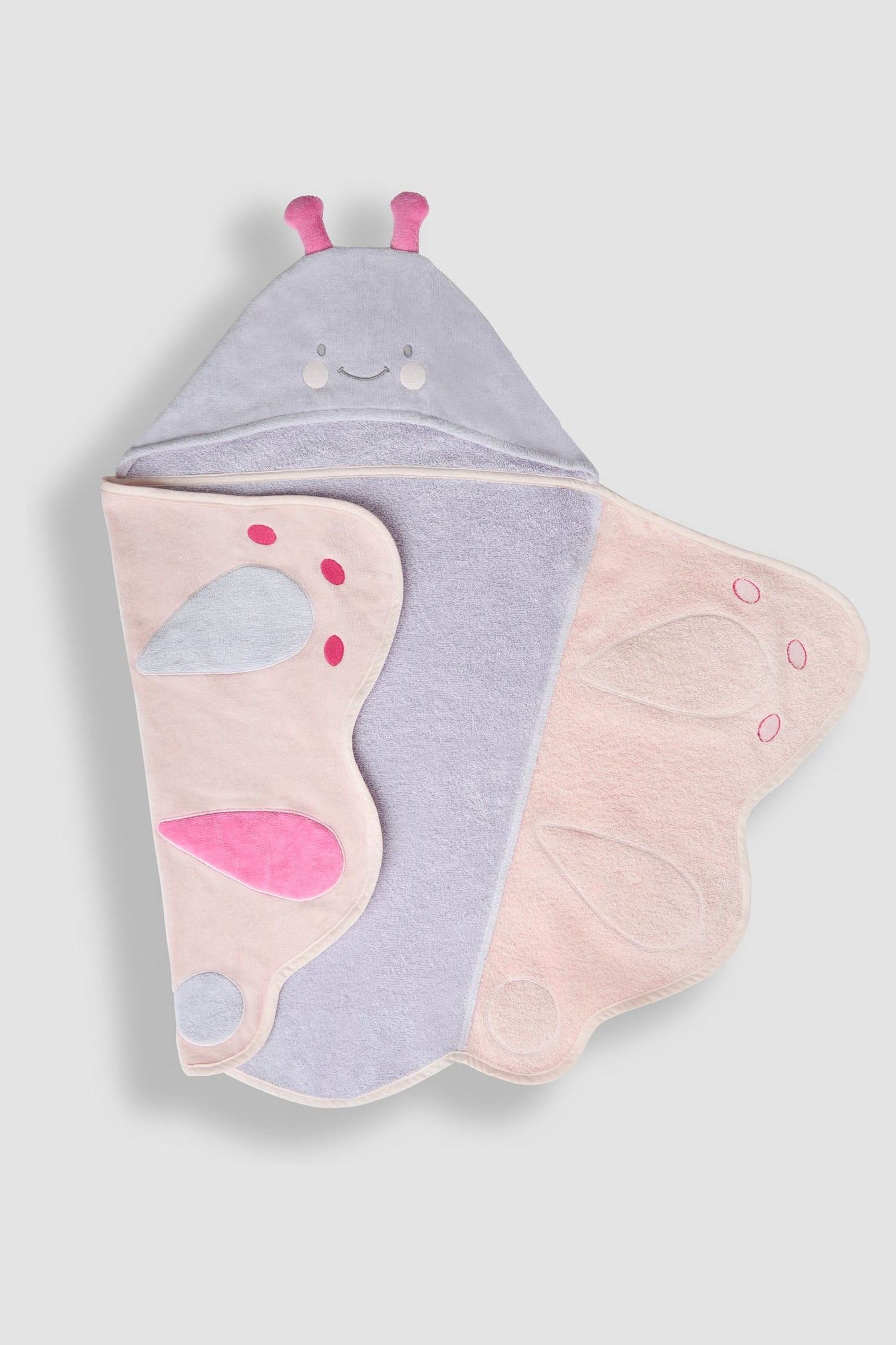 JoJo Maman Bebe Butterfly Hooded Towel