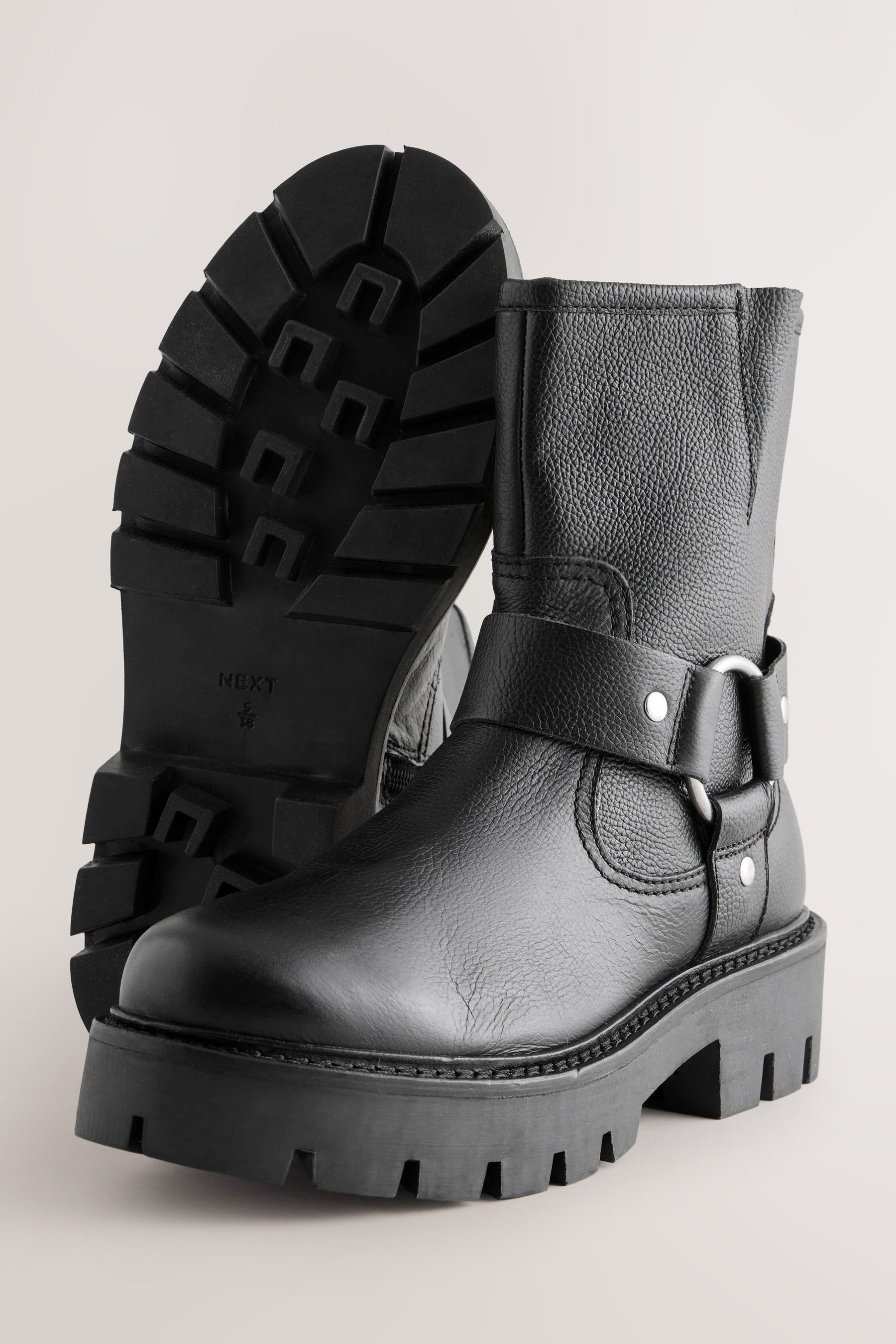Buy Forever Comfort Buckle Strap Ankle Biker Boots Next Ukraine