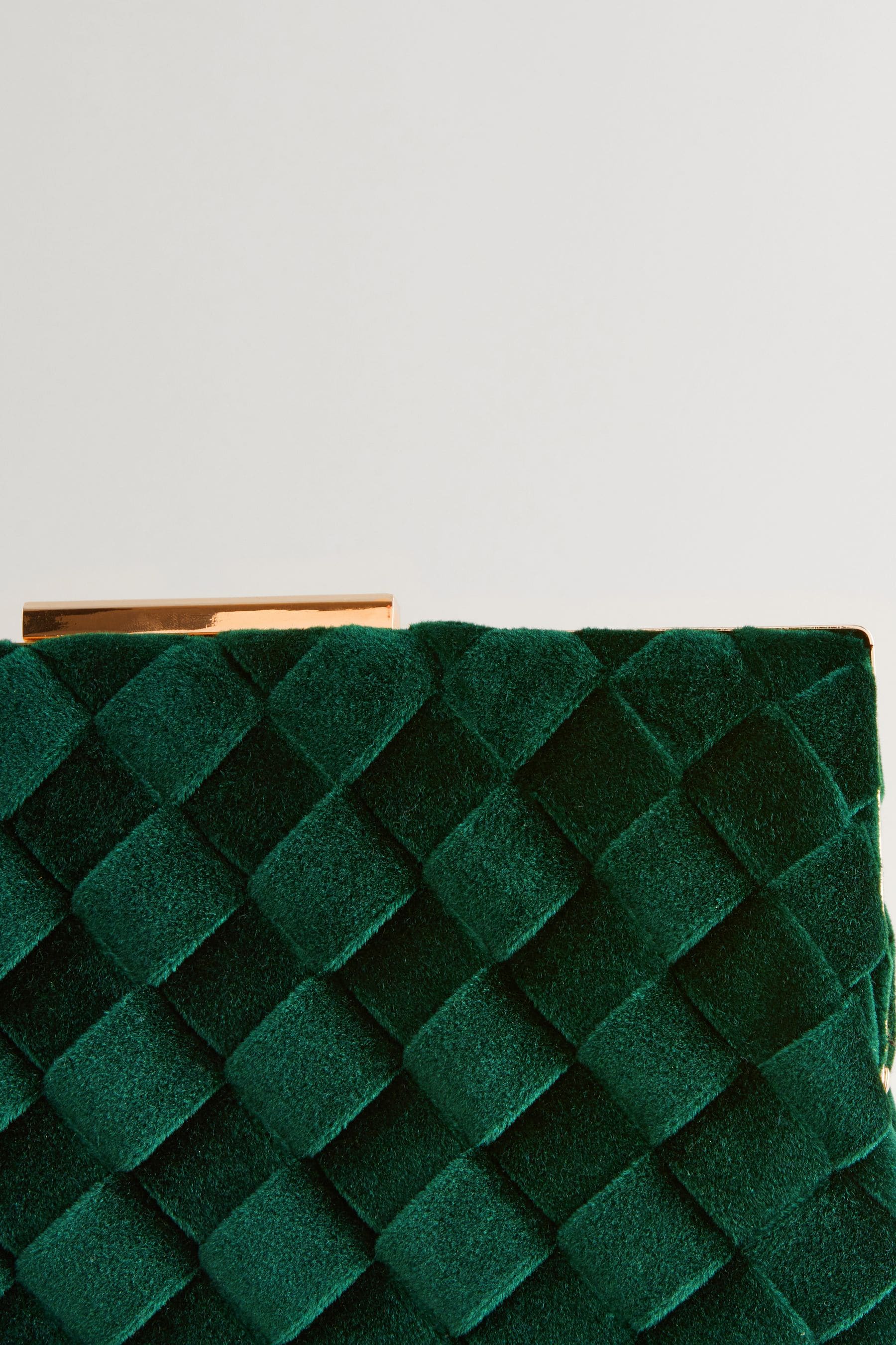 Buy Green Velvet Weave Clutch Bag from the Next UK online shop