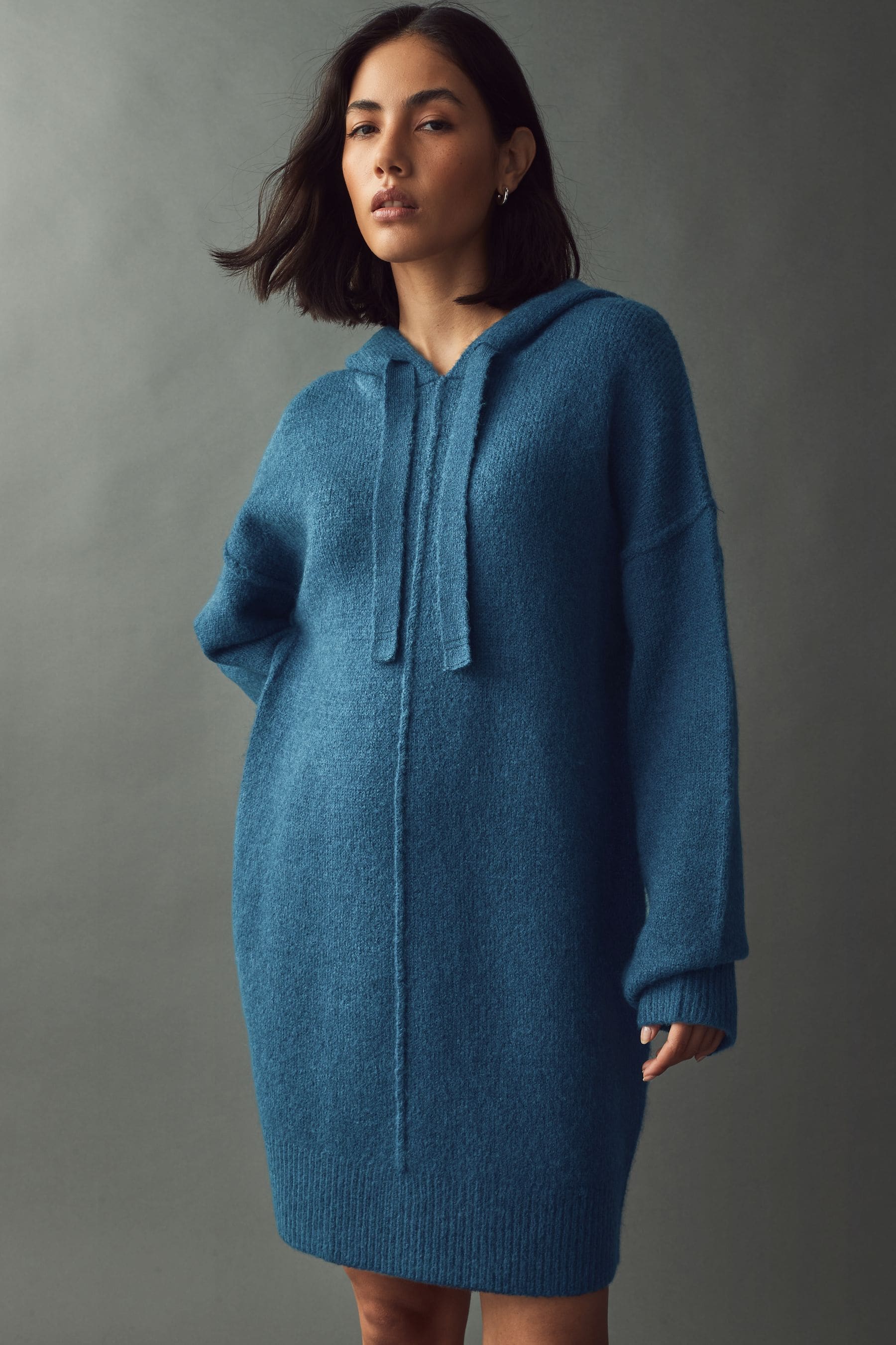 Wool hooded jumper on sale