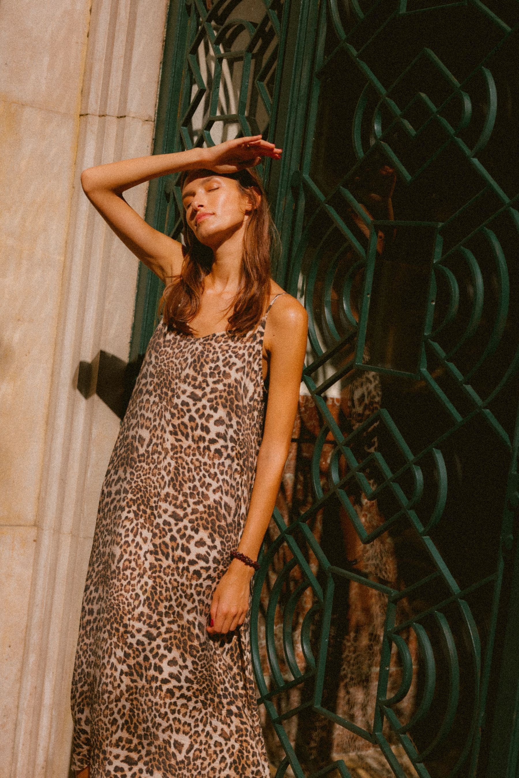 Glamorous leopard cami dress sale