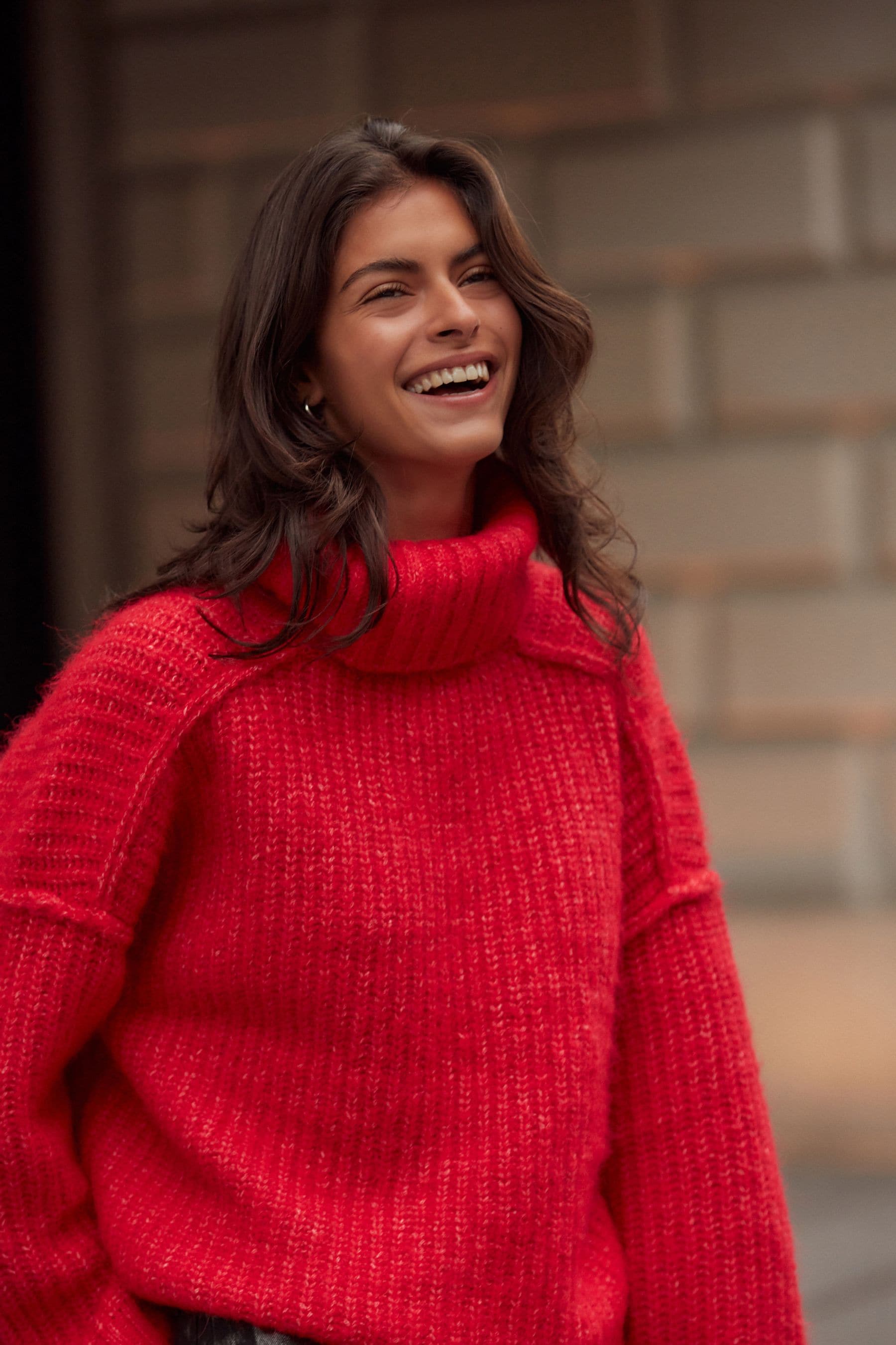Red wooly jumper sale