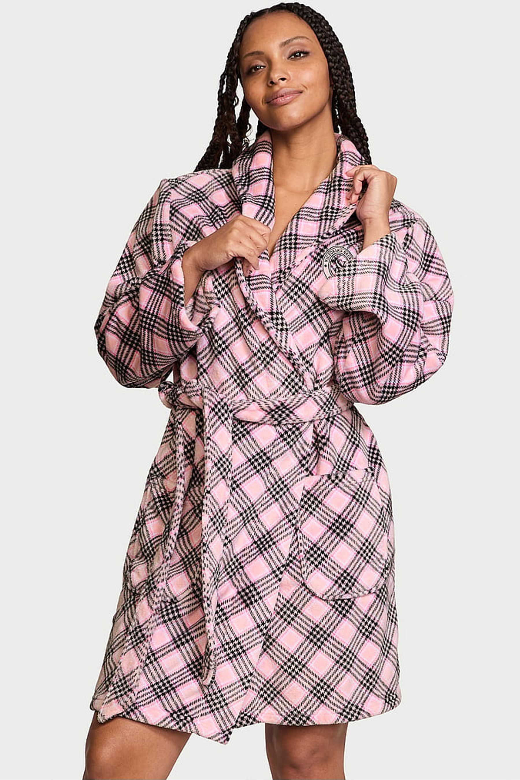 Plaid gown top
