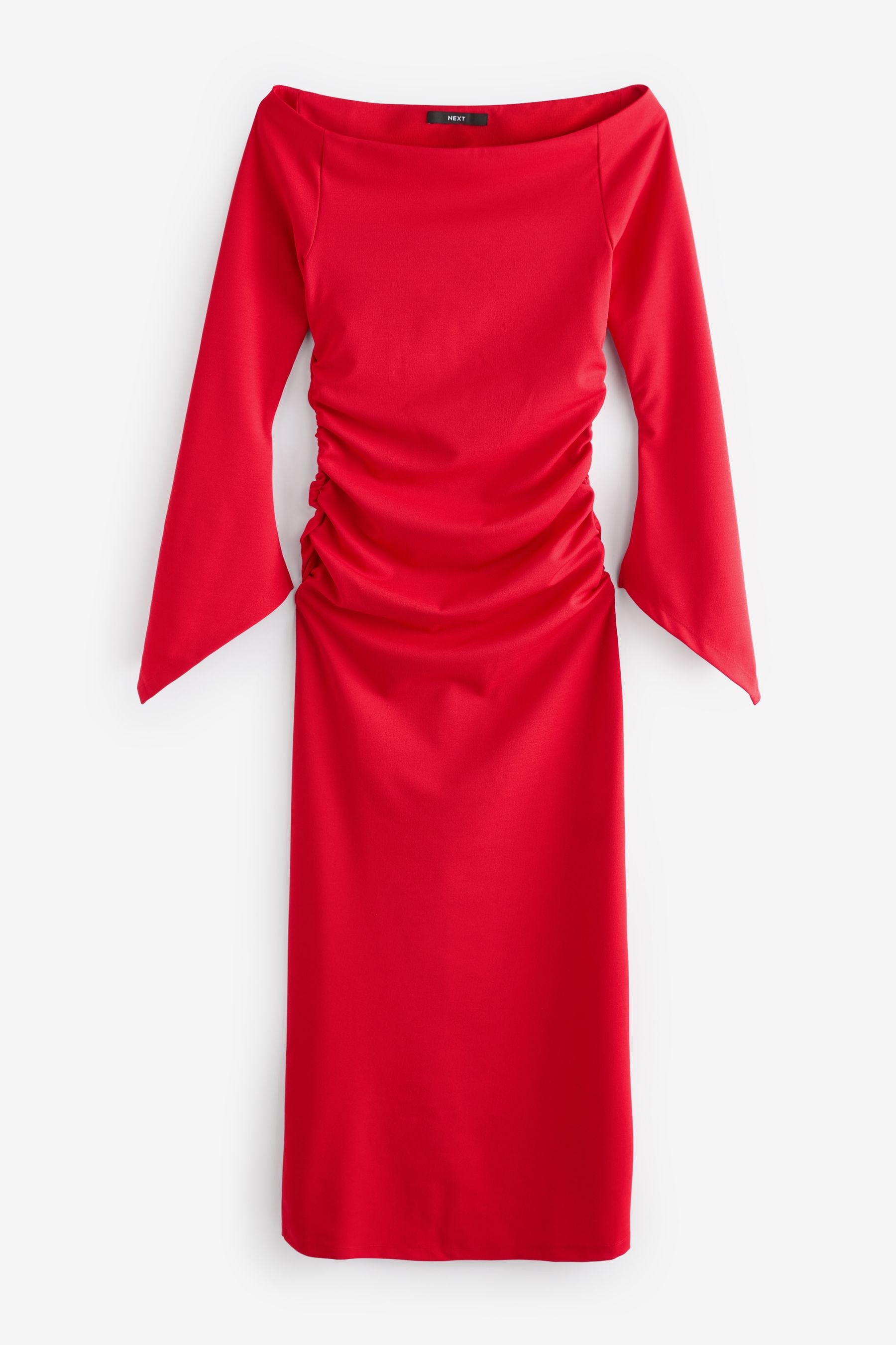Next red bardot dress cheap