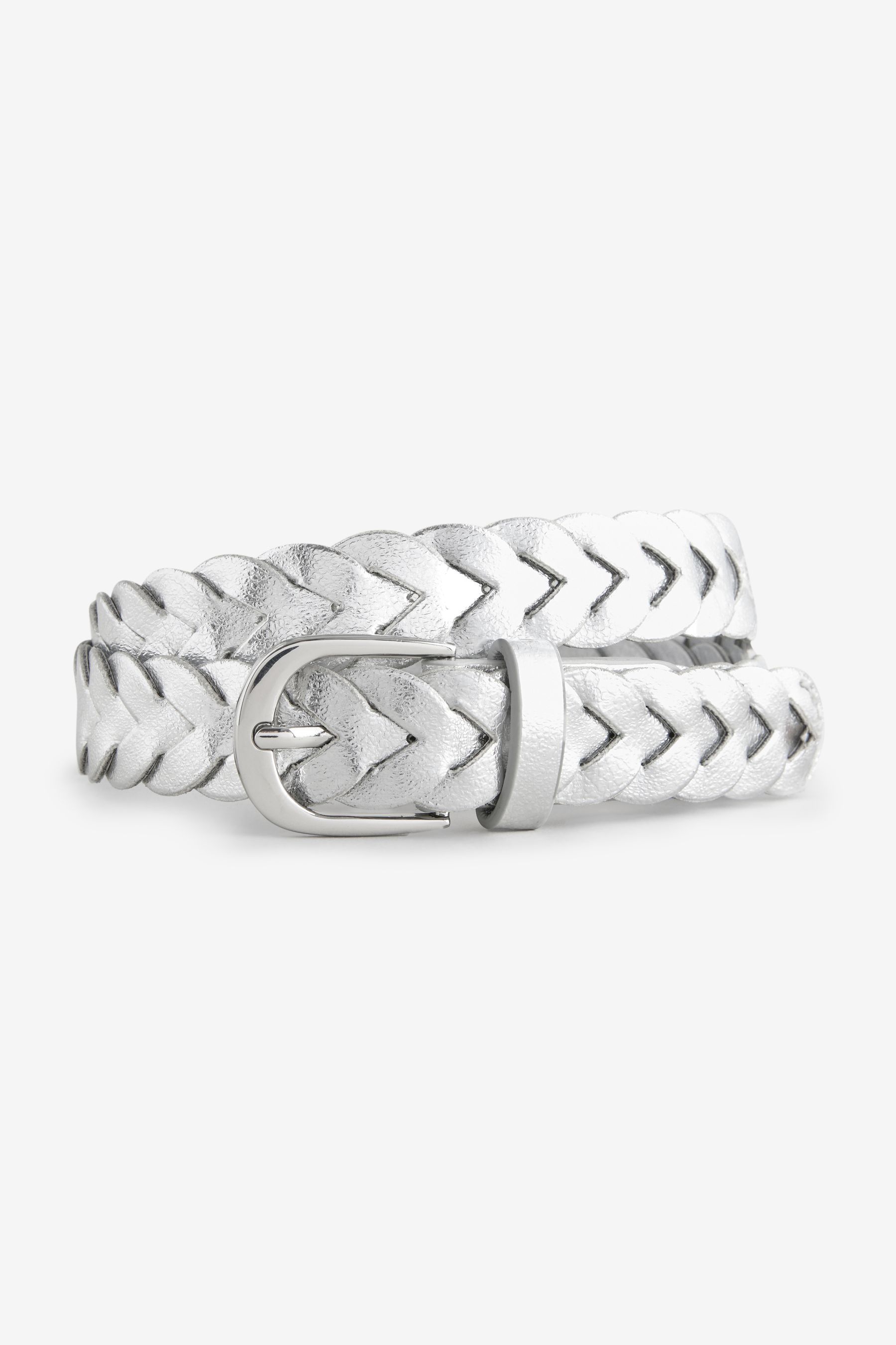 Buy Silver Braided Belt from the Next UK online shop