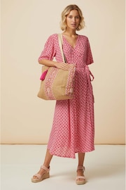 Aspiga Pink Shelley Wrap Dress - Image 3 of 5