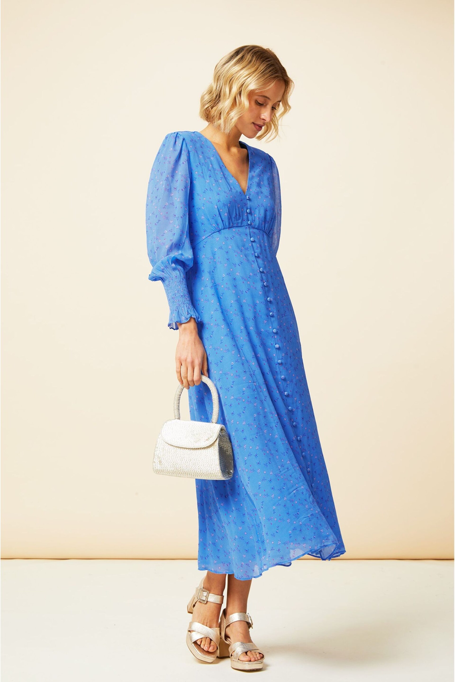 Aspiga Blue Long Sleeve Sally Anne Dress - Image 3 of 4