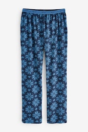 Blue Snowflake 100% Cotton Long Sleeve Pyjamas - Image 3 of 5