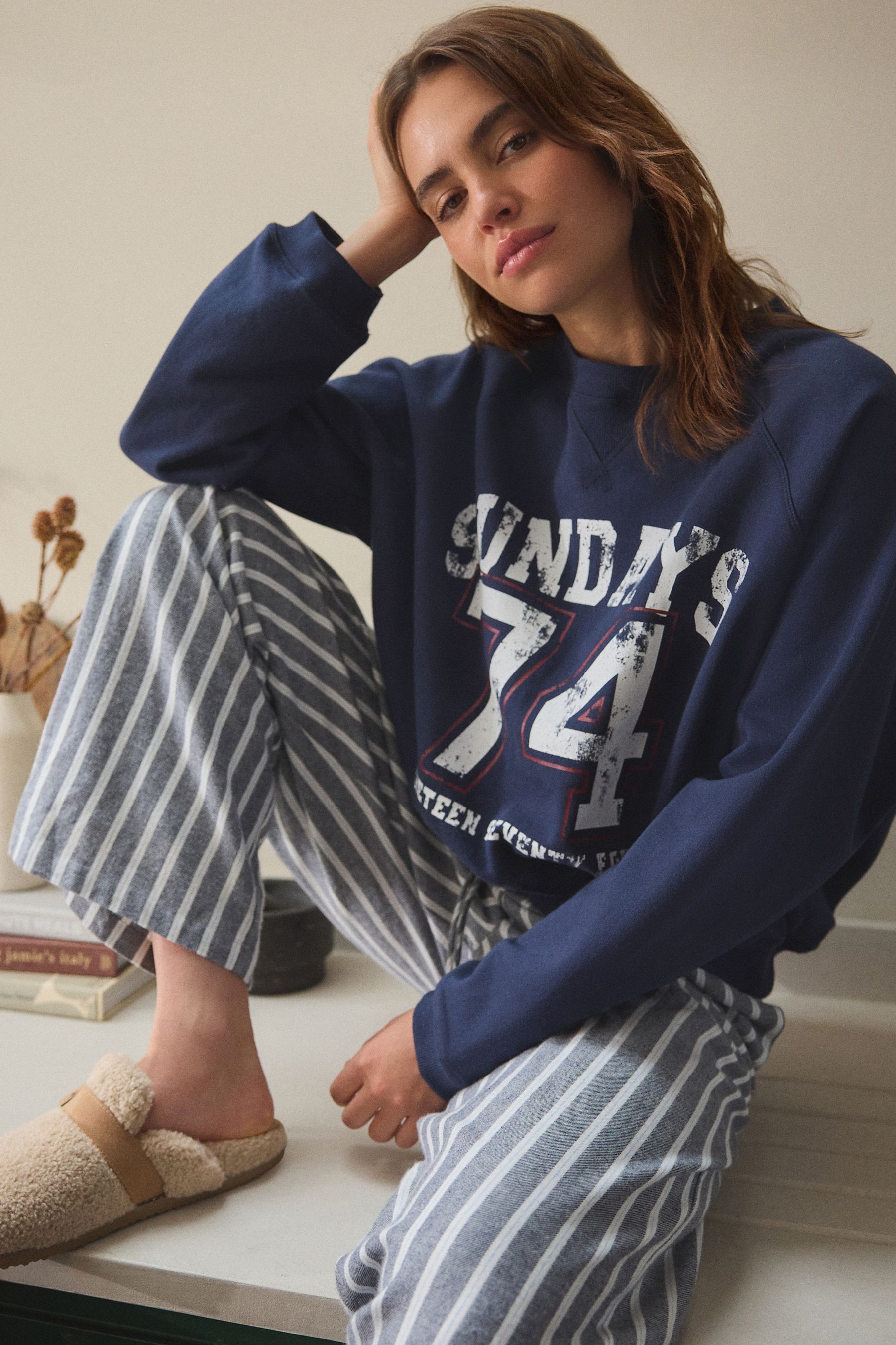 Pyjama blue top