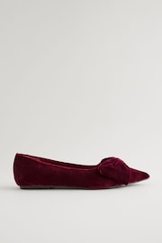 Berry Red Forever Comfort® Point Toe Bow Ballerinas - Image 2 of 6