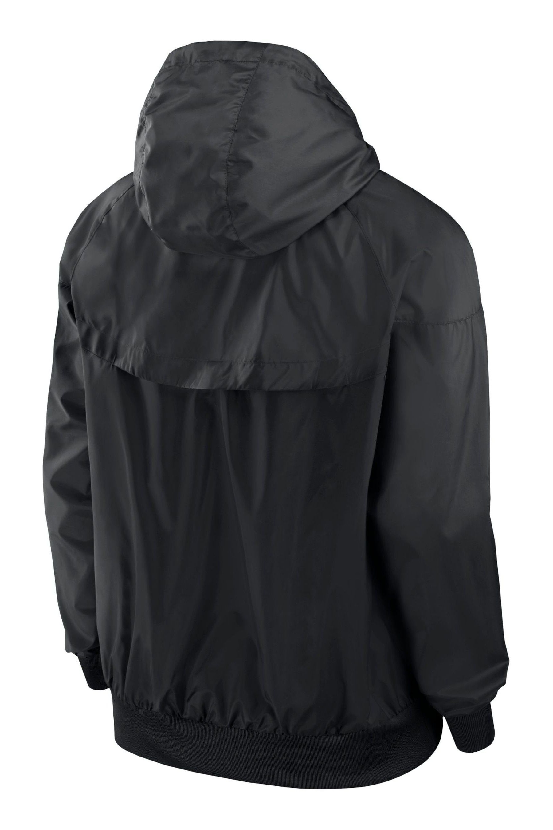 Nike windrunner jacket men's black and white shop