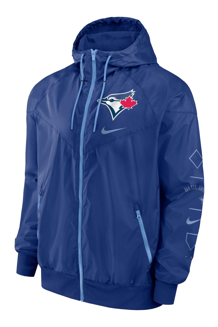 Fanatics MLB Toronto Blue Jays Team Runner Windrunner Jacket - Image 3 of 3