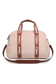 Chloé Baby Pink Chunky Cord Changing Bag & Pouch - Image 1 of 6