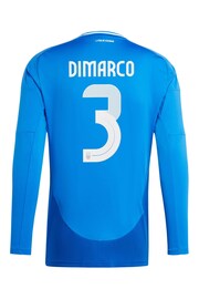 adidas Blue Italy Home 2024 Long Sleeve T-shirts - Image 3 of 3