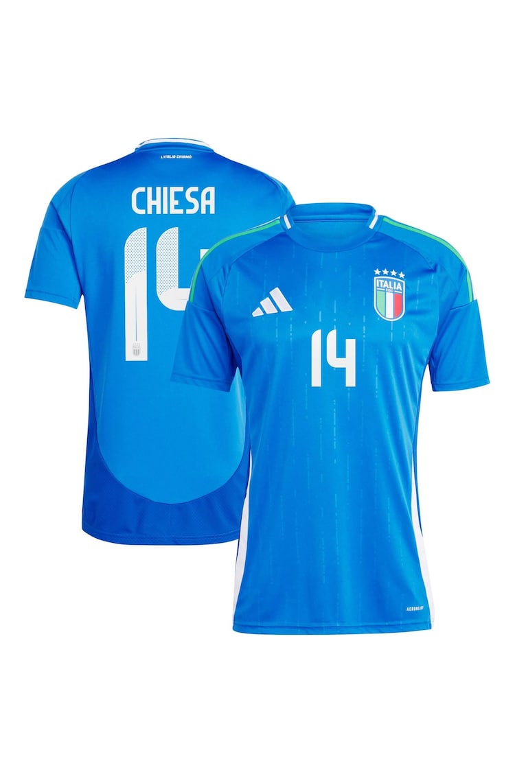 adidas Blue Italy Home 2024 T-shirts - Image 1 of 3