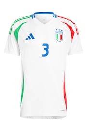 adidas White Italy Away 2024 T-shirts - Image 2 of 2