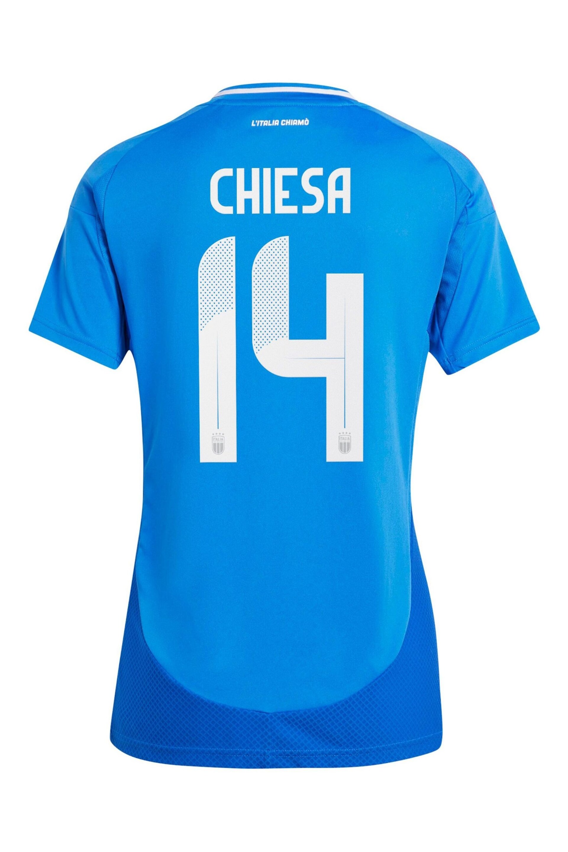 adidas Blue Womens Italy Home 2024 Shirt - Image 3 of 3