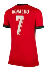 Nike Red Womens Portugal Home Stadium Football Shirt - Image 2 of 3