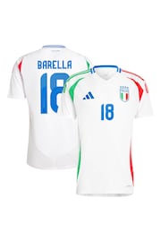 adidas White Italy Away 2024 Football Shirt - Image 1 of 3