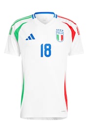 adidas White Italy Away 2024 Football Shirt - Image 2 of 3
