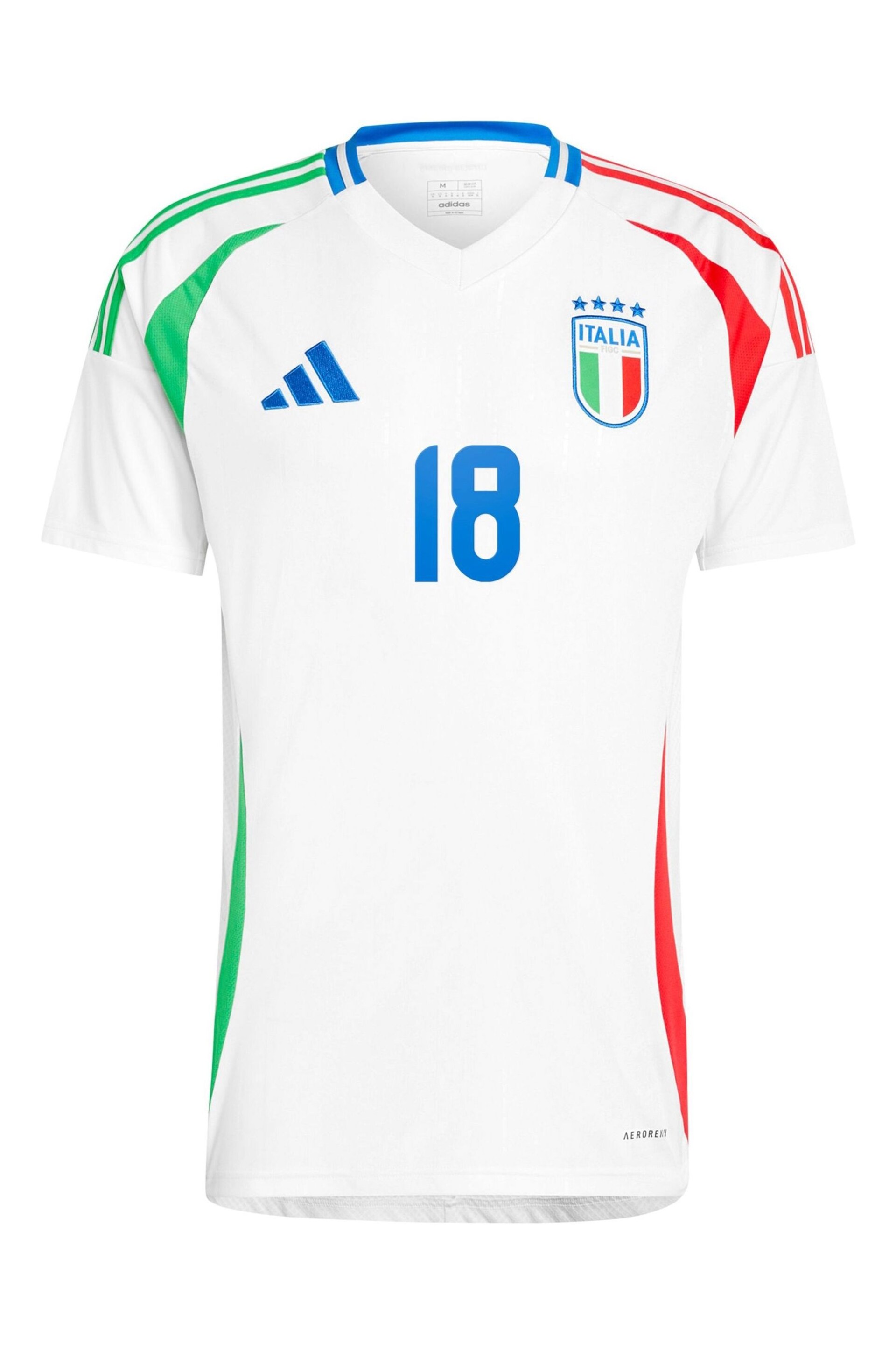 adidas White Italy Away 2024 Football Shirt - Image 2 of 3