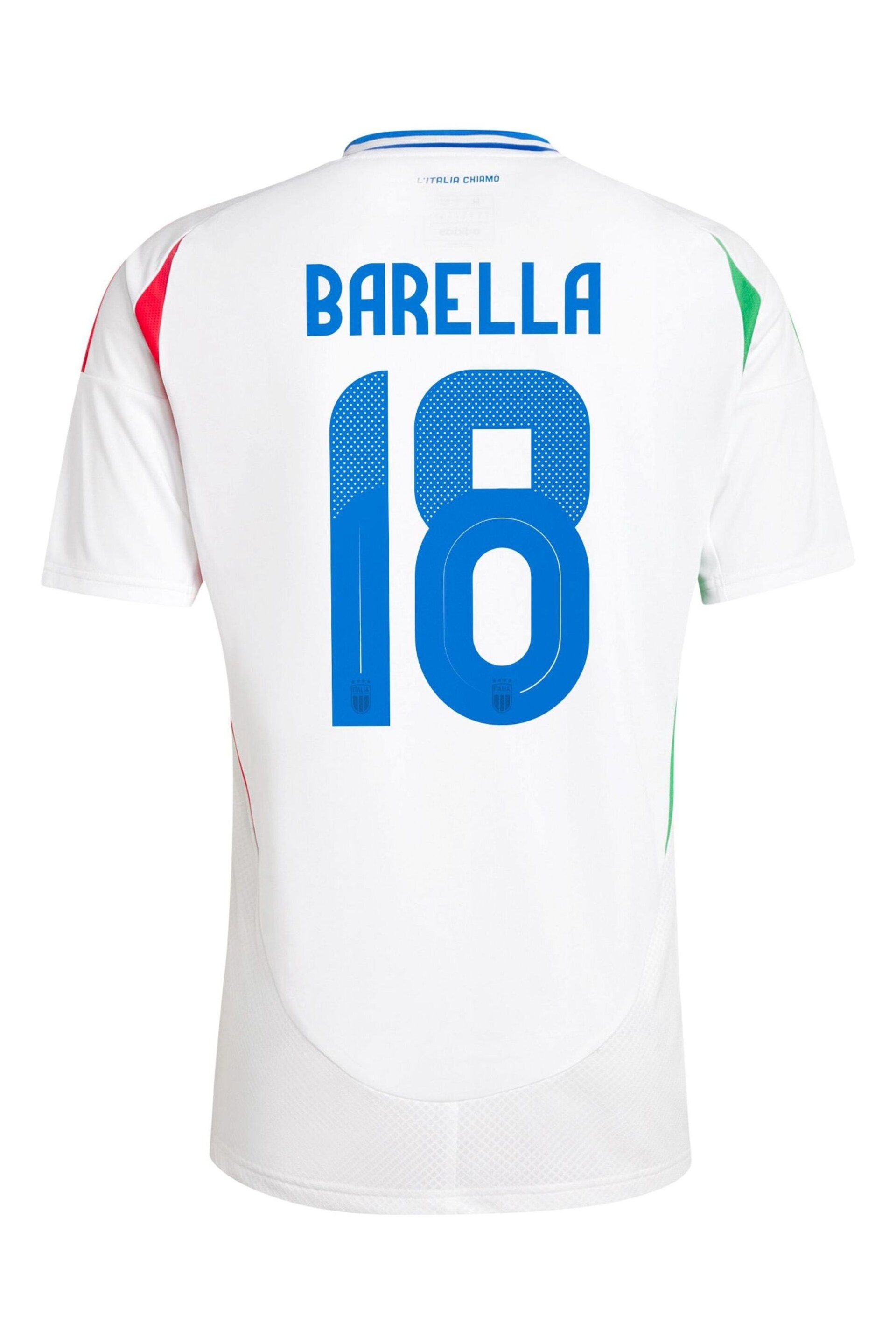 adidas White Italy Away 2024 Football Shirt - Image 3 of 3