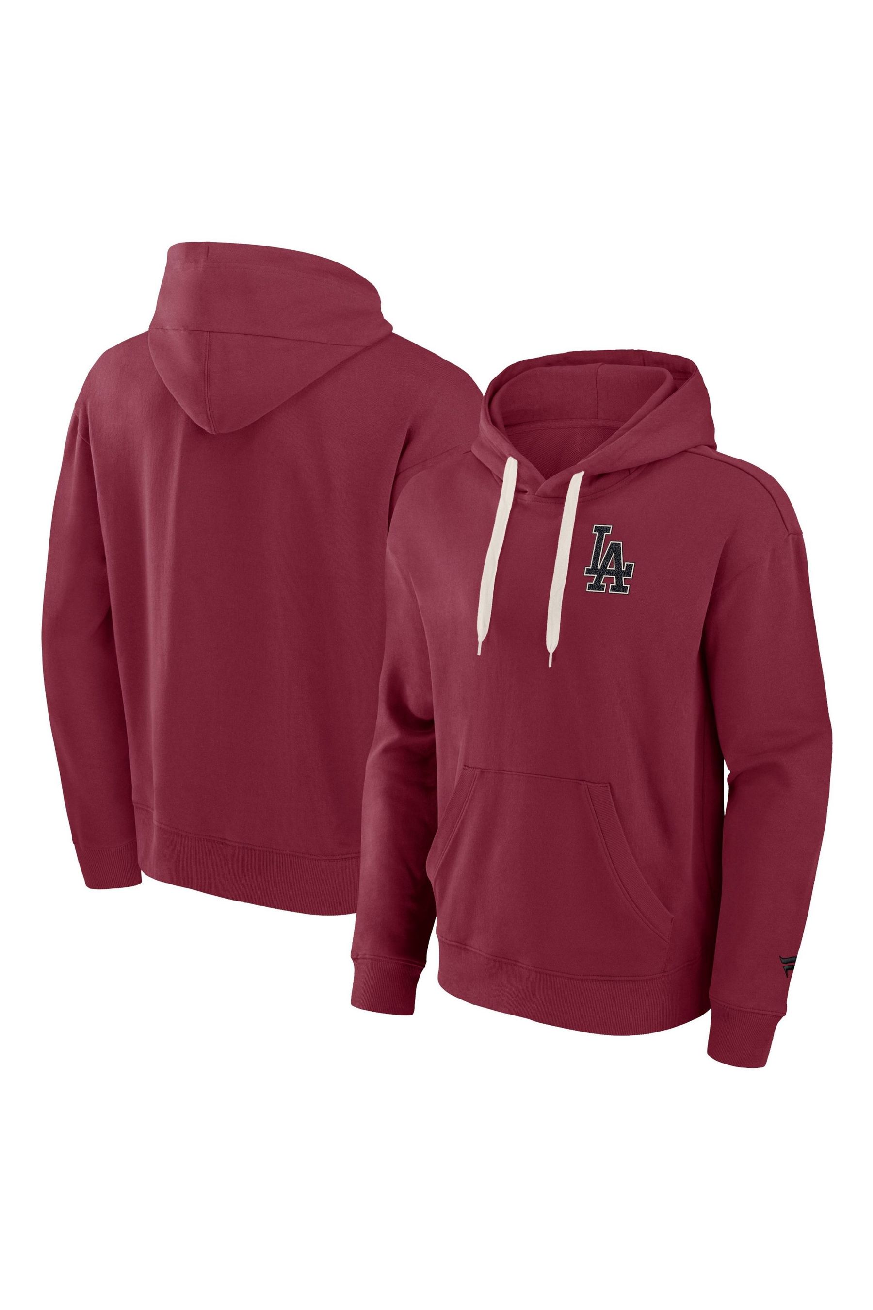 Buy Fanatics Red 100 Cotton MLB Los Angeles Dodgers Clubhouse Rebel Fleece Pullover Hoodie from the Next UK online shop