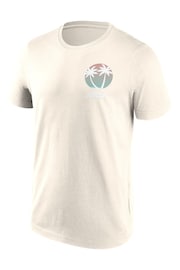 Fanatics 100% Cotton Formula 1 Beach Club Print Graphic White T-Shirt - Image 3 of 3