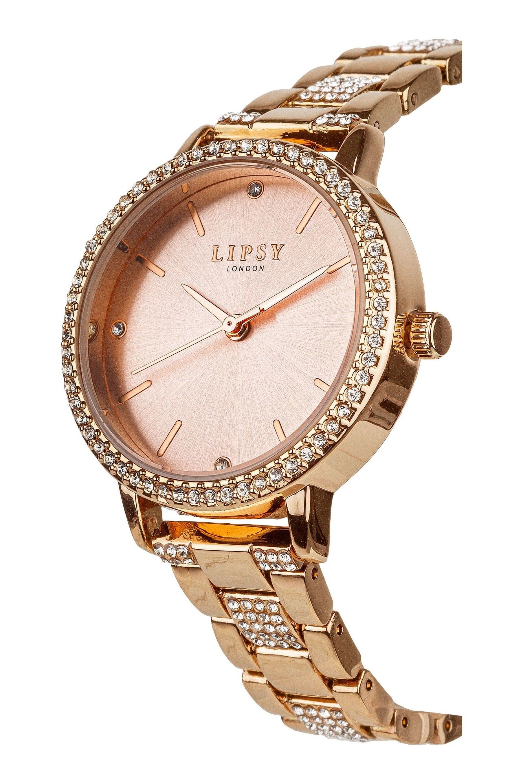Lipsy london rose gold watch sale