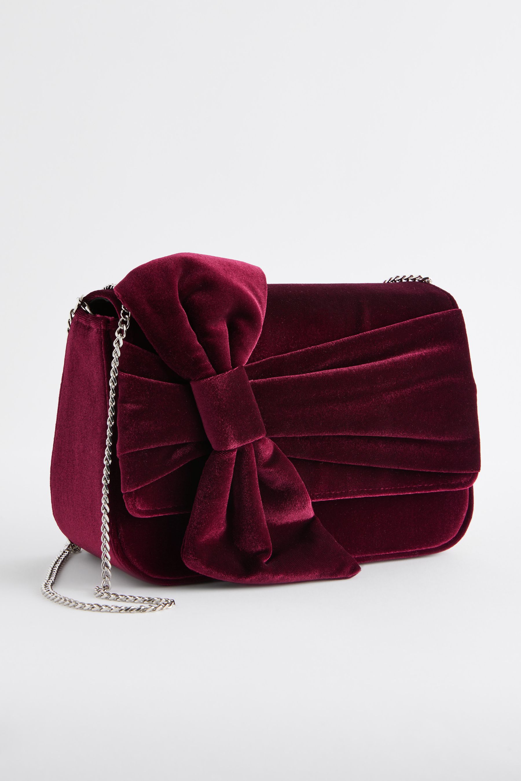 Buy Burgundy Red Bow Clutch Bag from the Next UK online shop