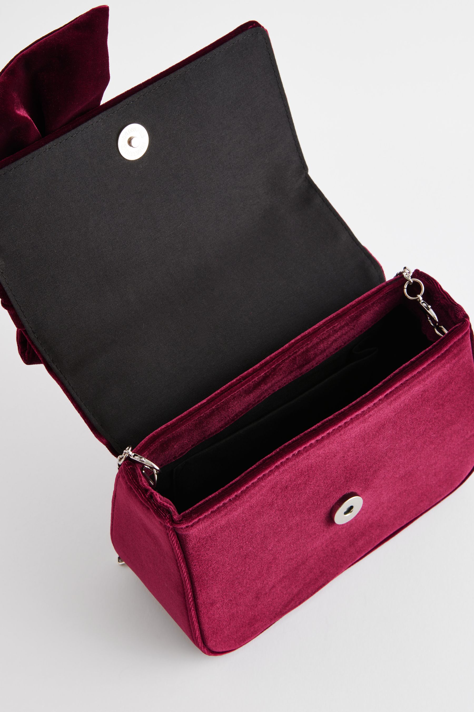Buy Burgundy Red Bow Clutch Bag from Next Luxembourg