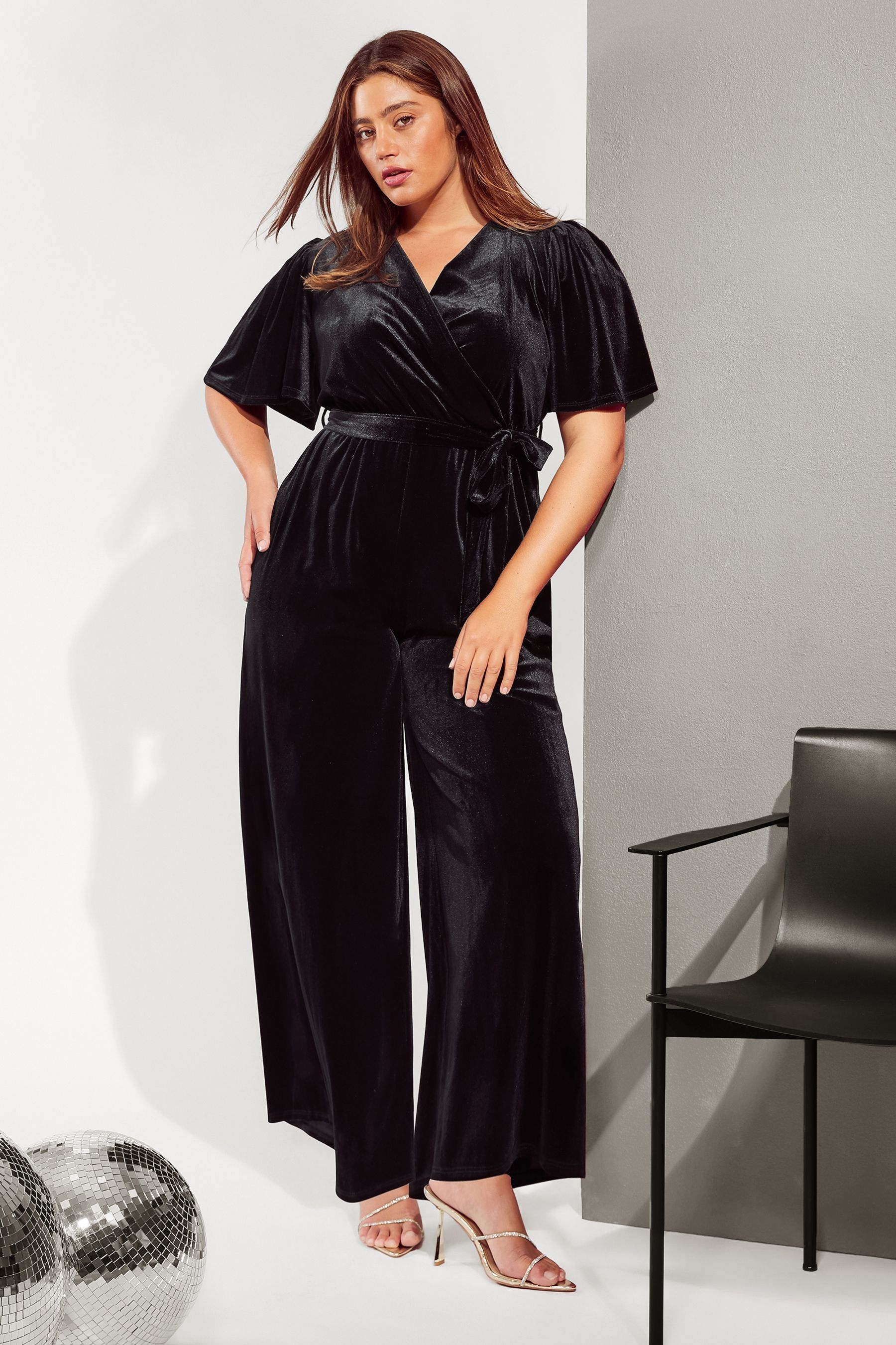 Plus size velour jumpsuit shop