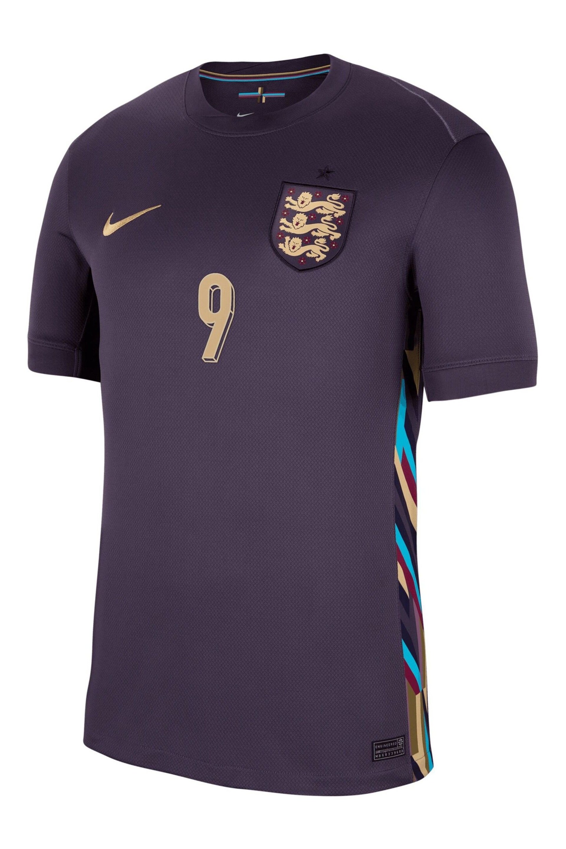 Nike Purple England Away Stadium Shirt 2024 - Image 2 of 3