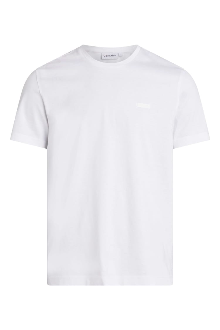 Calvin Klein White Modern Essentials Cotton T-Shirt - Image 1 of 4