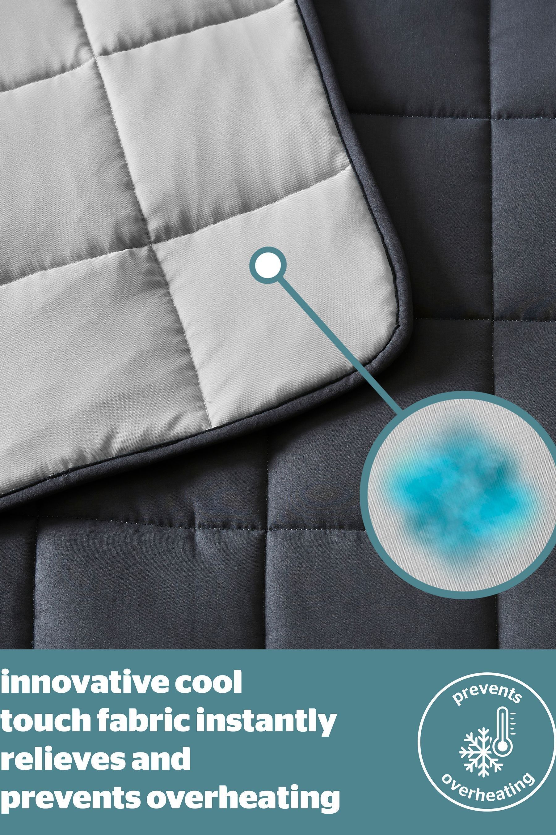 Buy Silentnight Grey Restore Cooling 6.8kg Weighted Blanket from the Next UK online shop