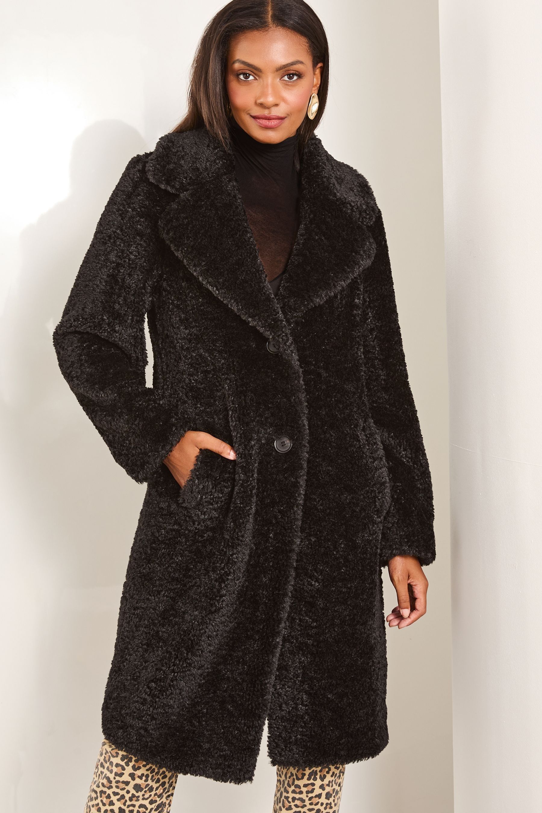 Next petite teddy coat outlet