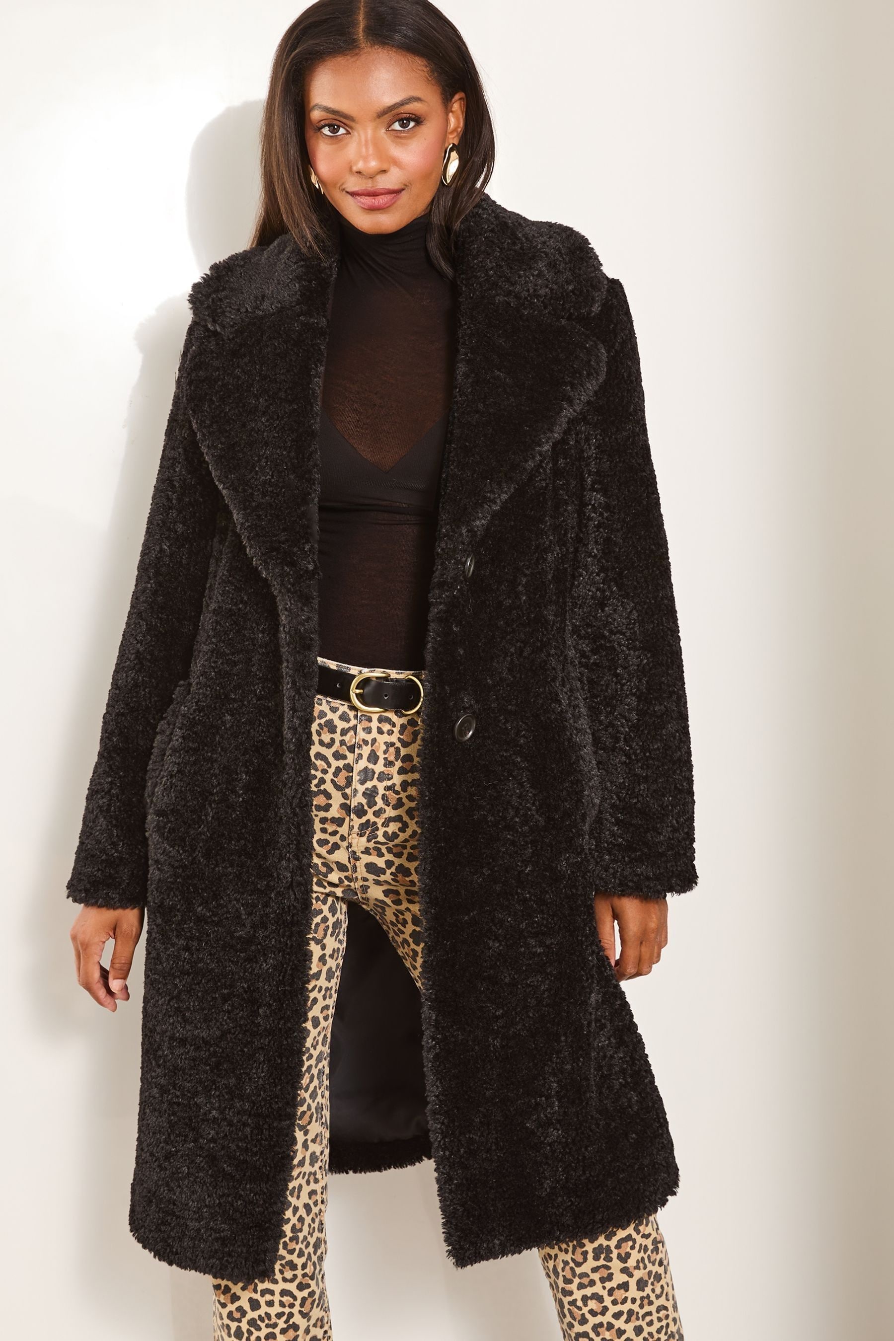 Lipsy fur coat deals