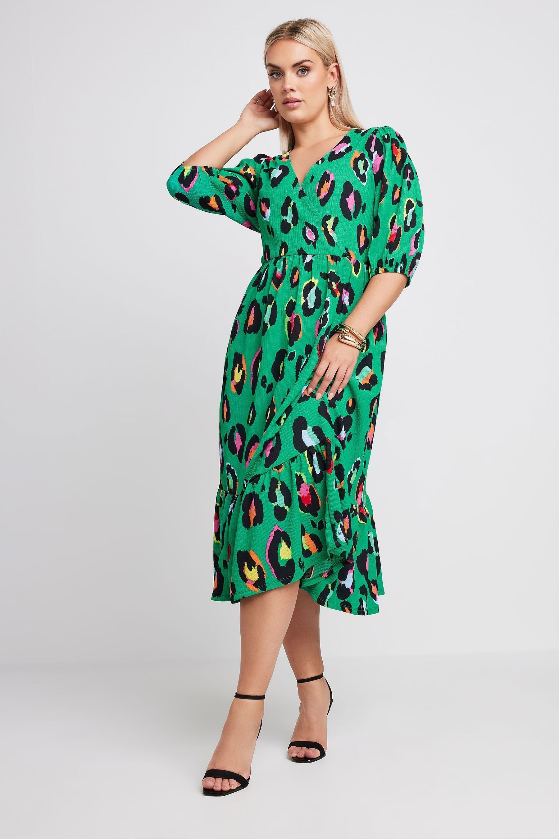 Next green leopard print dress new arrivals