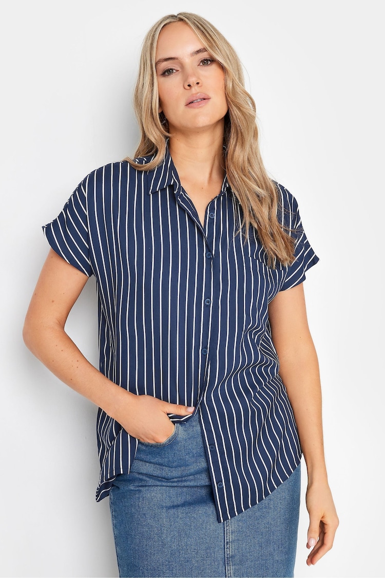 Long Tall Sally Stripe Grown On Sleeve Shirt - Image 1 of 5