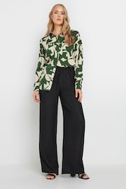 Long Tall Sally Olive Green Abstract Print Shirt - Image 2 of 5