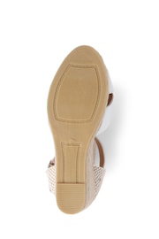 Jones Bootmaker Gold Raelie Espadrille Wedges - Image 3 of 5