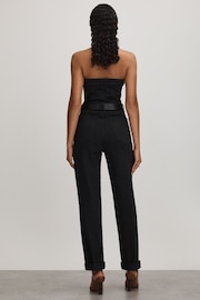 Good American Black Good American Strapless Denim Jumpsuit - Image 4 of 5