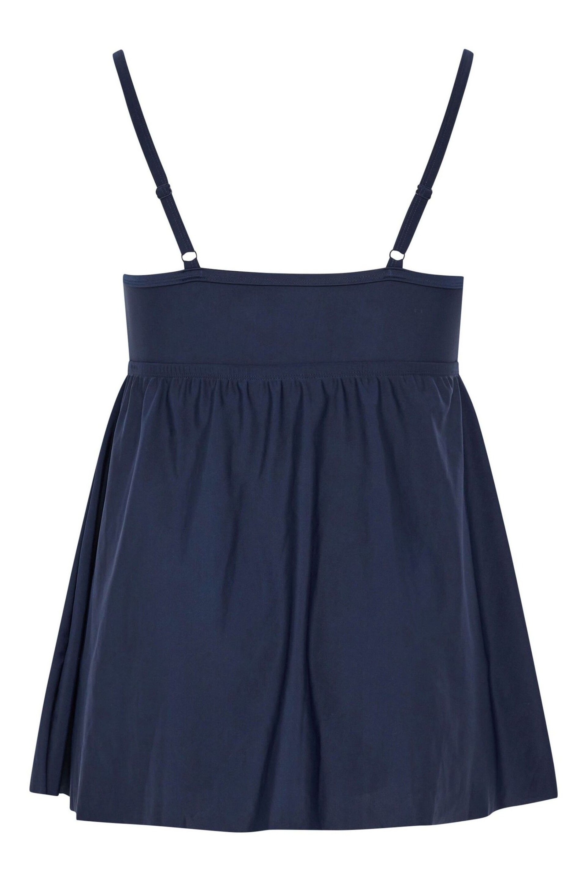 Yours Curve Blue Navy Swimdress - Image 6 of 6
