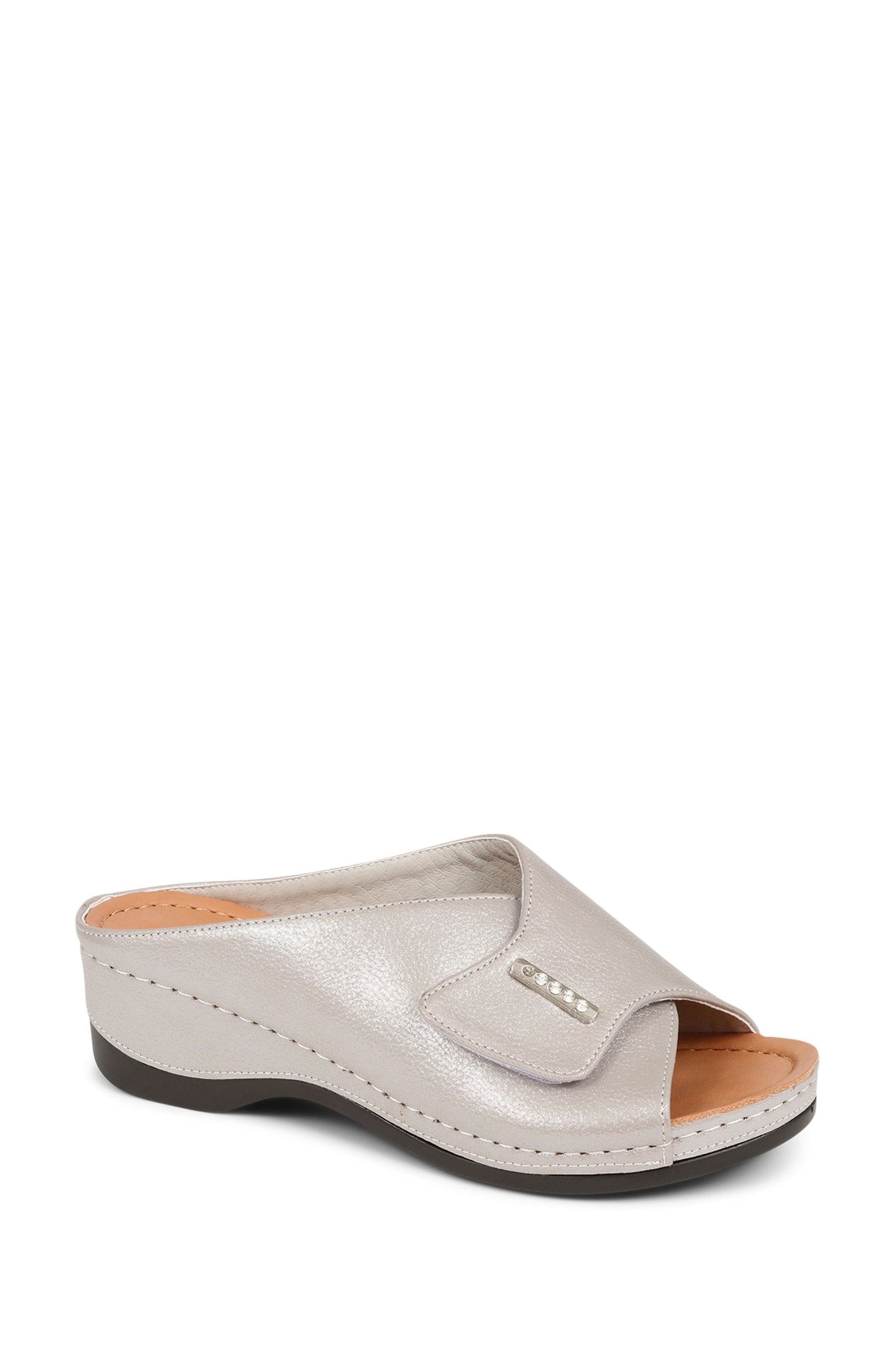 Buy Pavers Metallic Pavers Mule Wedge Sandals from Next Oman