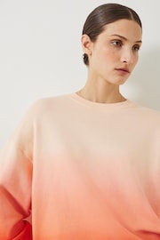 Hush Orange Oversized Ombre Quaden Sweatshirt - Image 5 of 6