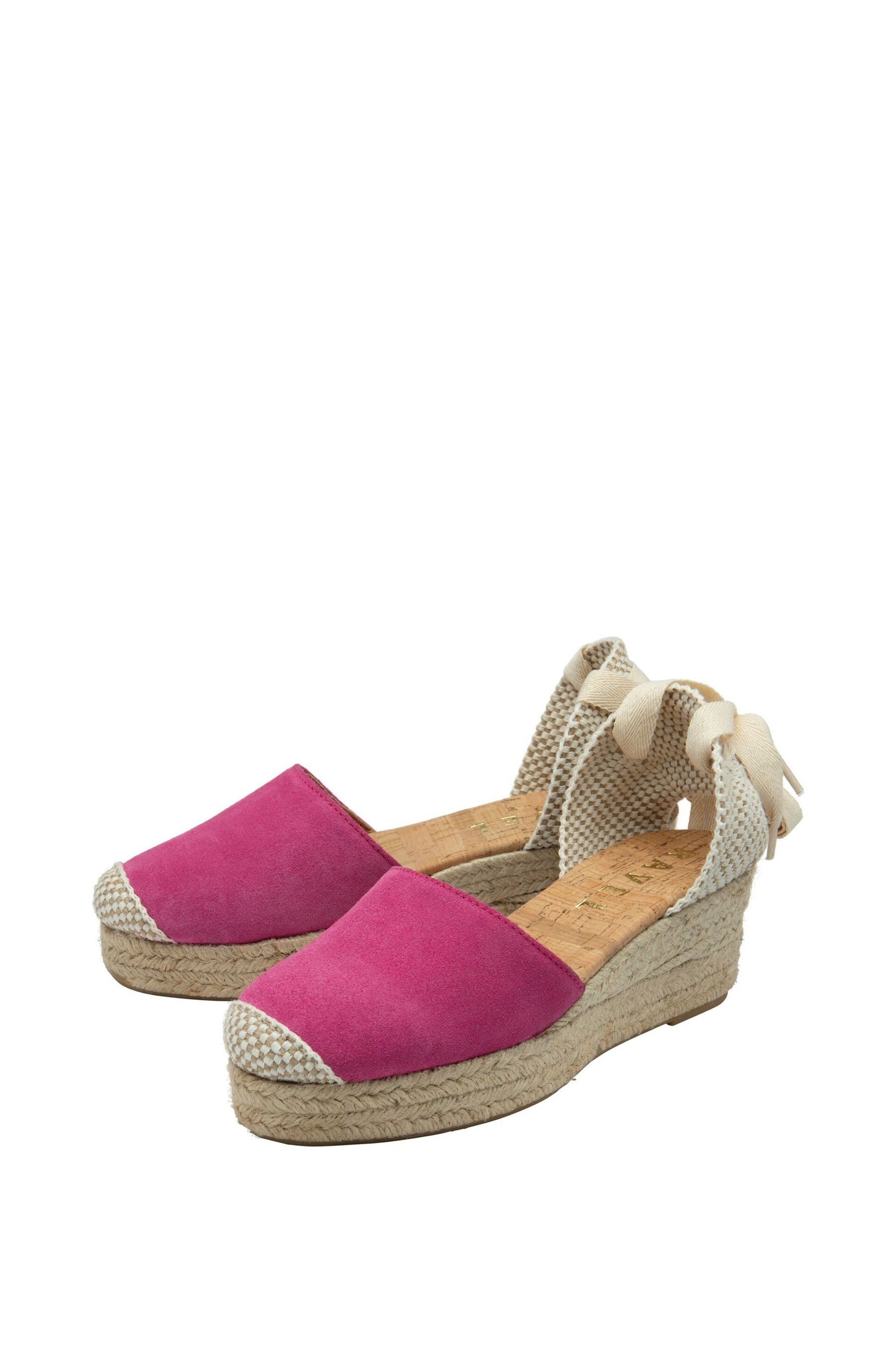 Ravel Pink Espadrilles Wedges Sandals - Image 2 of 4