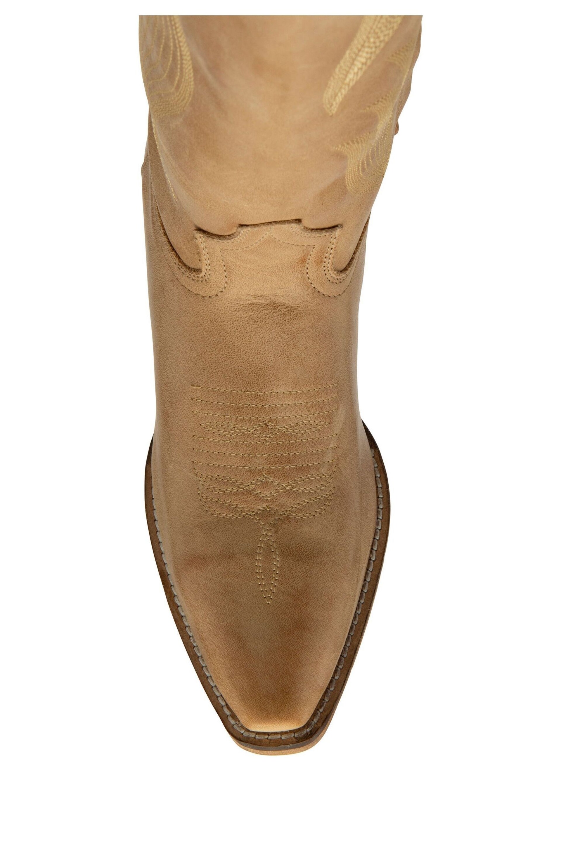 Ravel Natural Leather Mid Calf Boots - Image 2 of 4